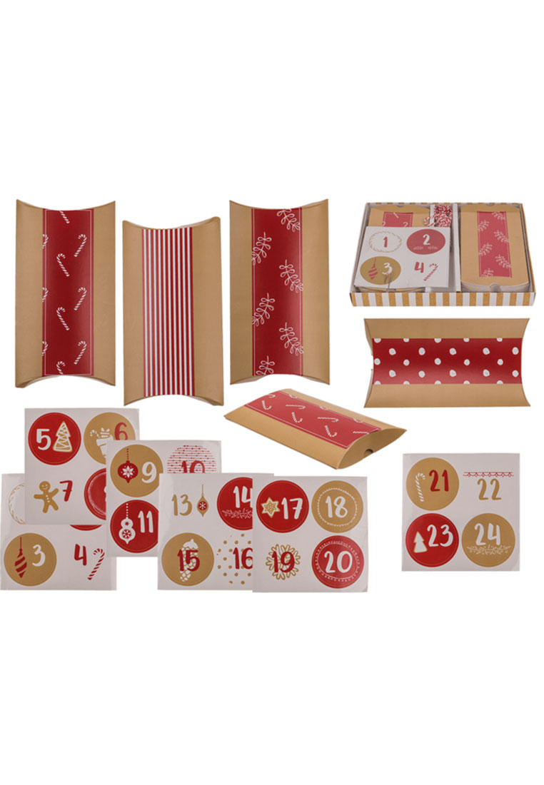 Adventskalender Rot