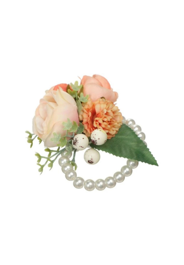 Dirndl Armschmuck Blumen apricot