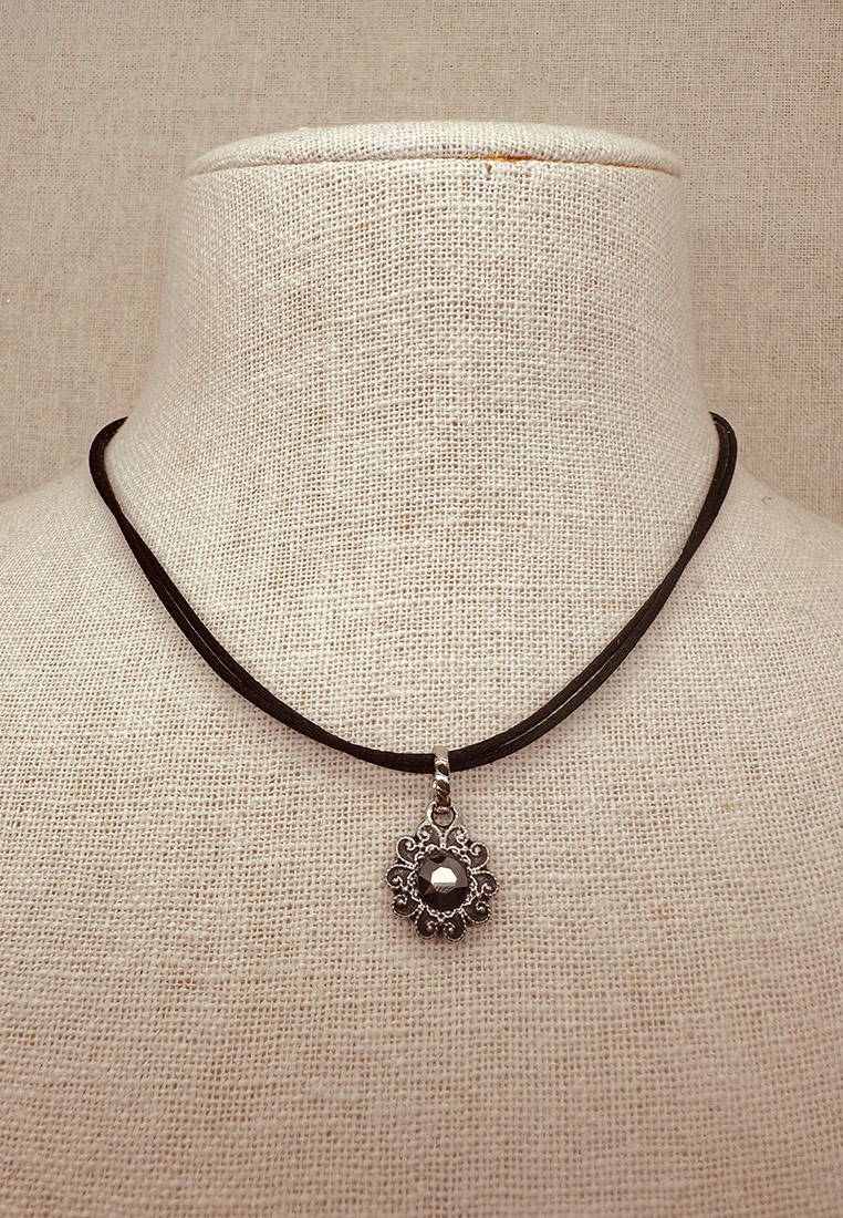 Swarovski Trachtencollier Ida schwarz